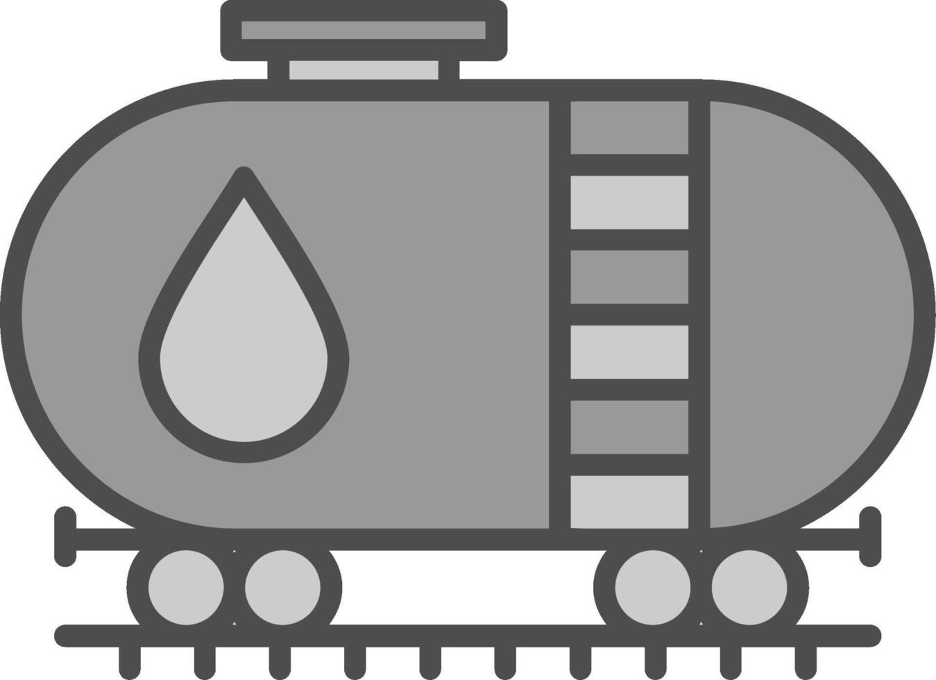 petróleo tanque relleno icono vector