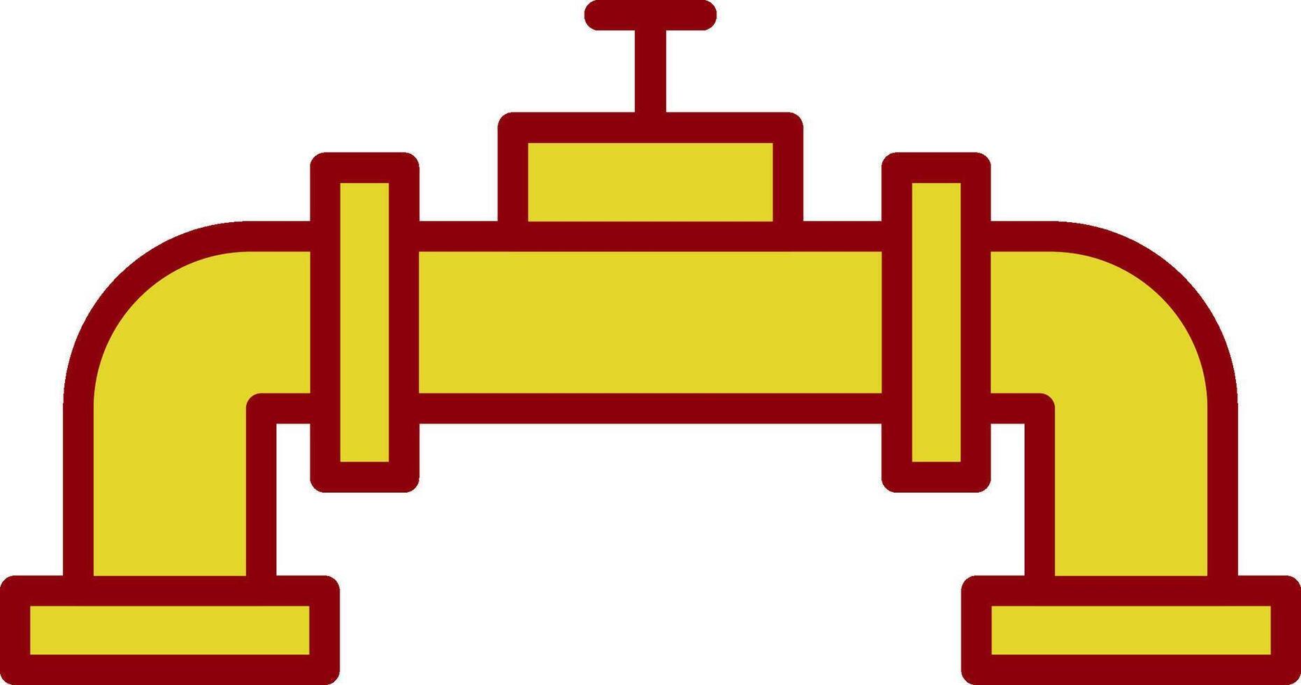 Pipe Line Two Color Icon vector