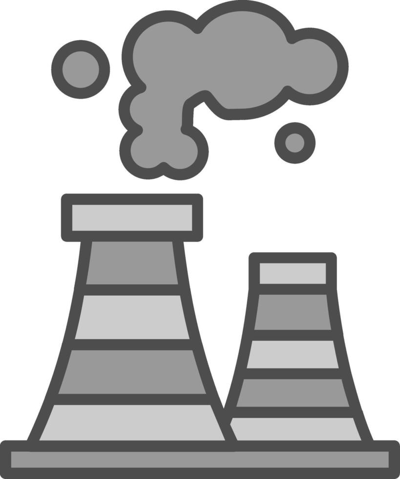 Air Pollution Fillay Icon vector