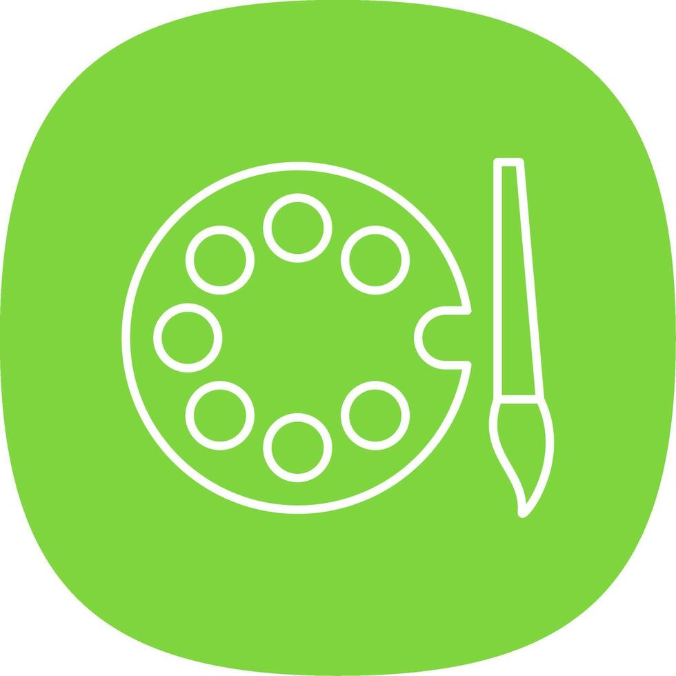 Colors Line Curve Icon vector