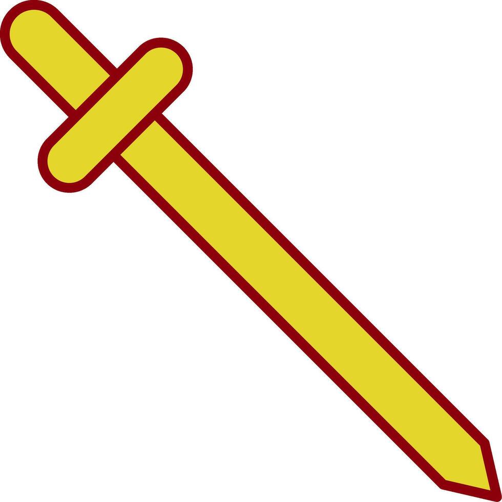 Saber Line Two Color Icon vector