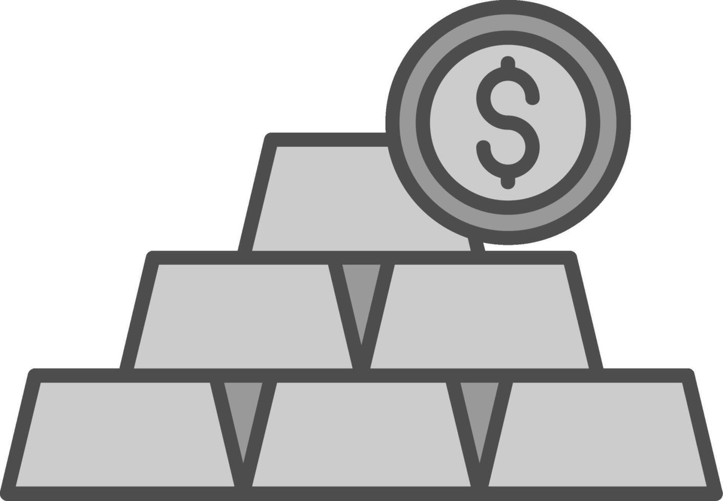 Ingots Fillay Icon vector