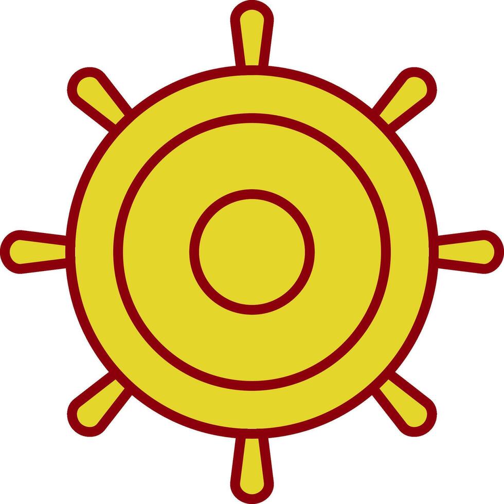 Helm Line Two Color Icon vector