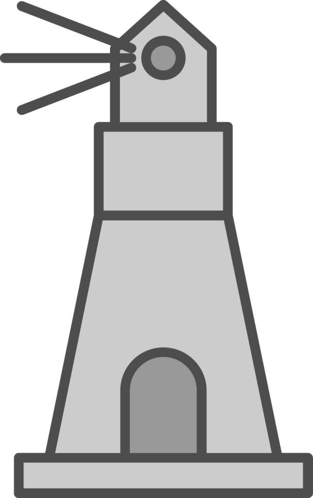 Lighthouse Fillay Icon vector