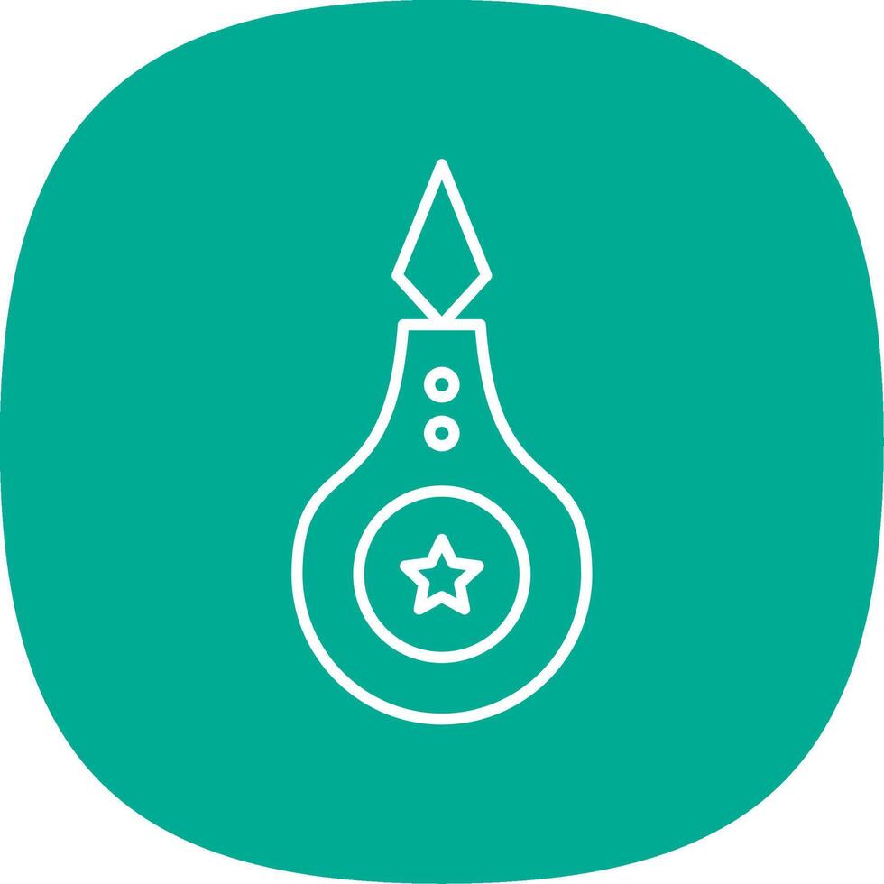 Threader Line Curve Icon vector