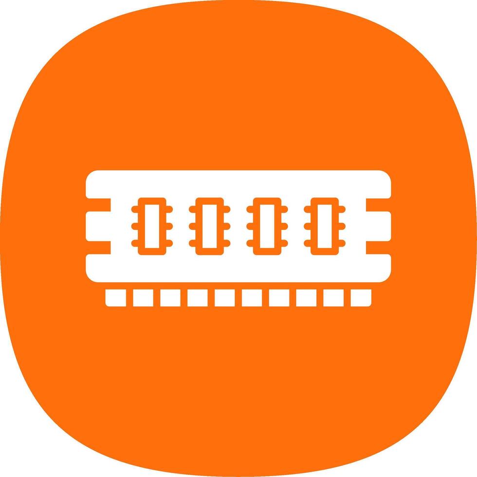 Ram Line Two Color Icon vector