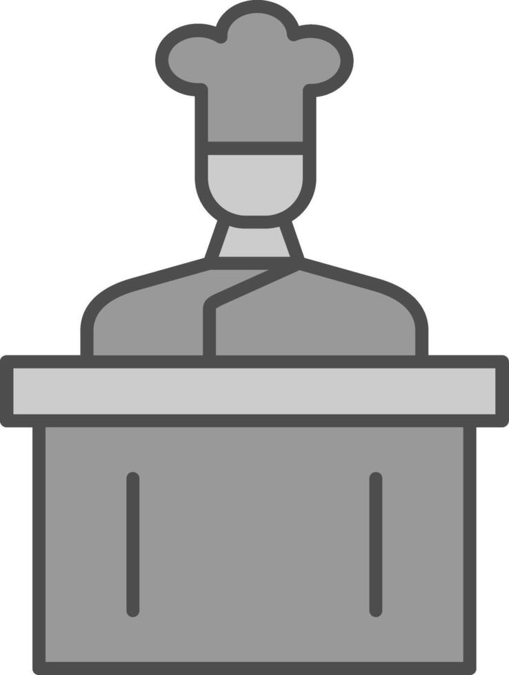 Cooking Show Fillay Icon vector