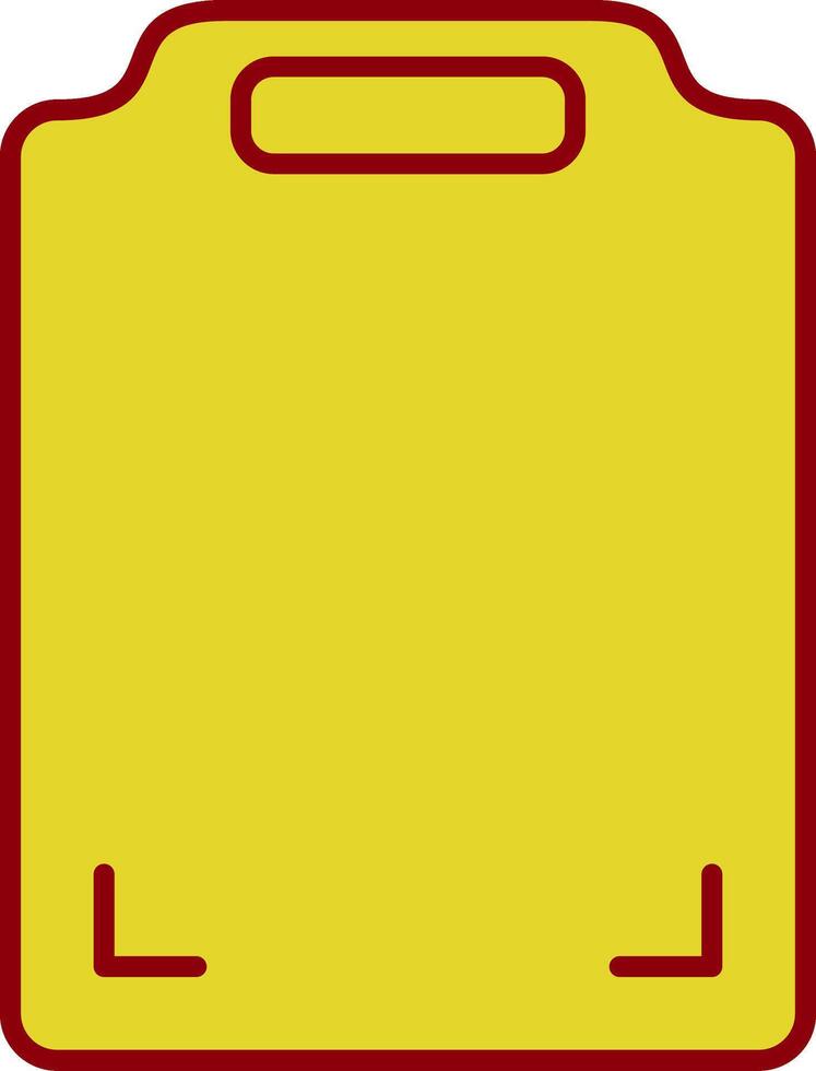 Cutting Board Line Two Color Icon vector