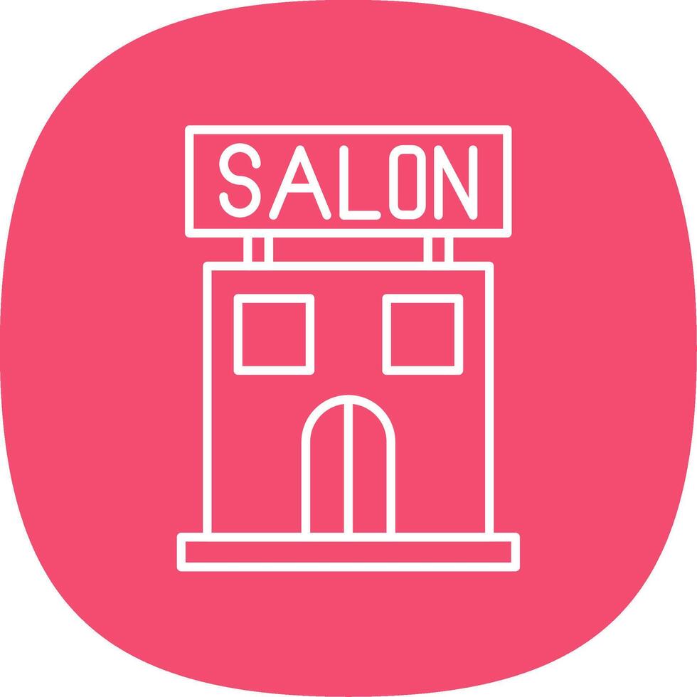 Salon Line Curve Icon vector