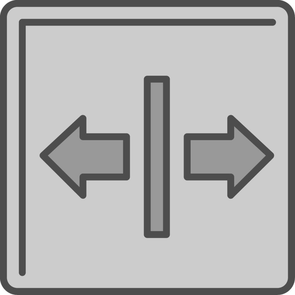 Left Right Fillay Icon vector