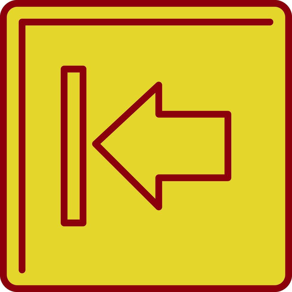 Left Arrow Line Circle Icon vector