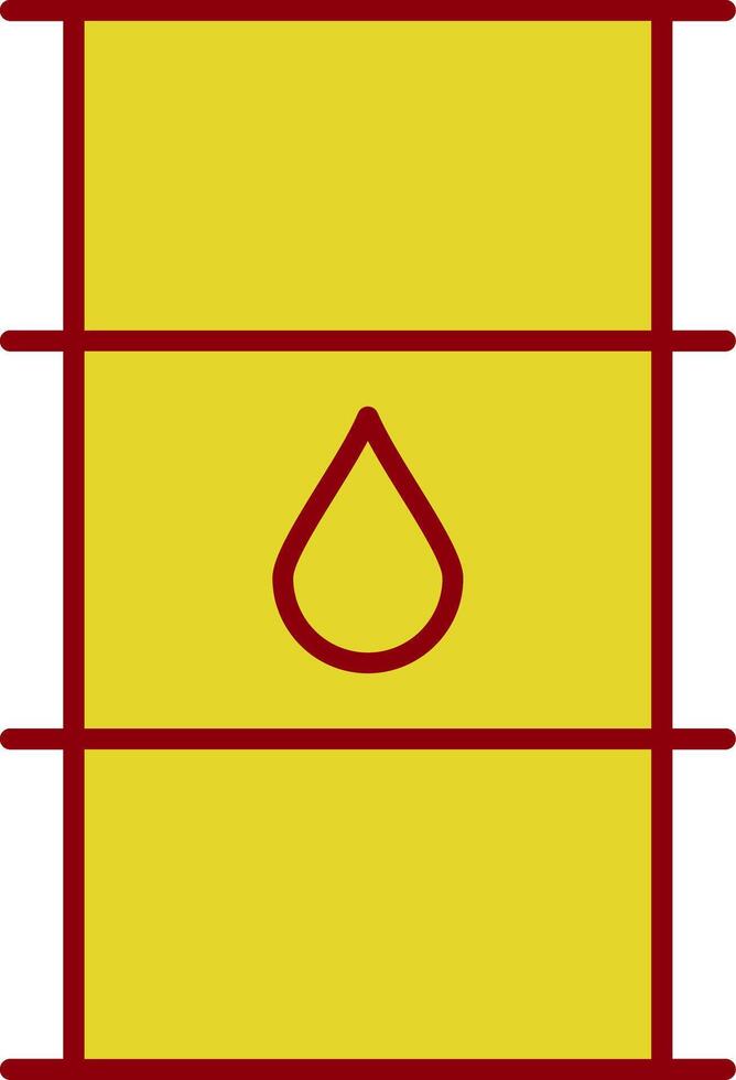 Oil Barrel Line Two Color Icon vector