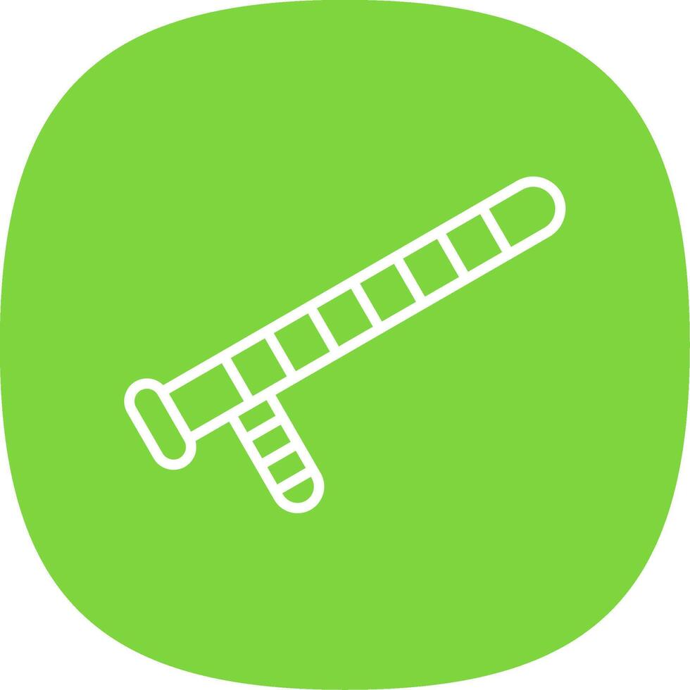 Baton Line Curve Icon vector