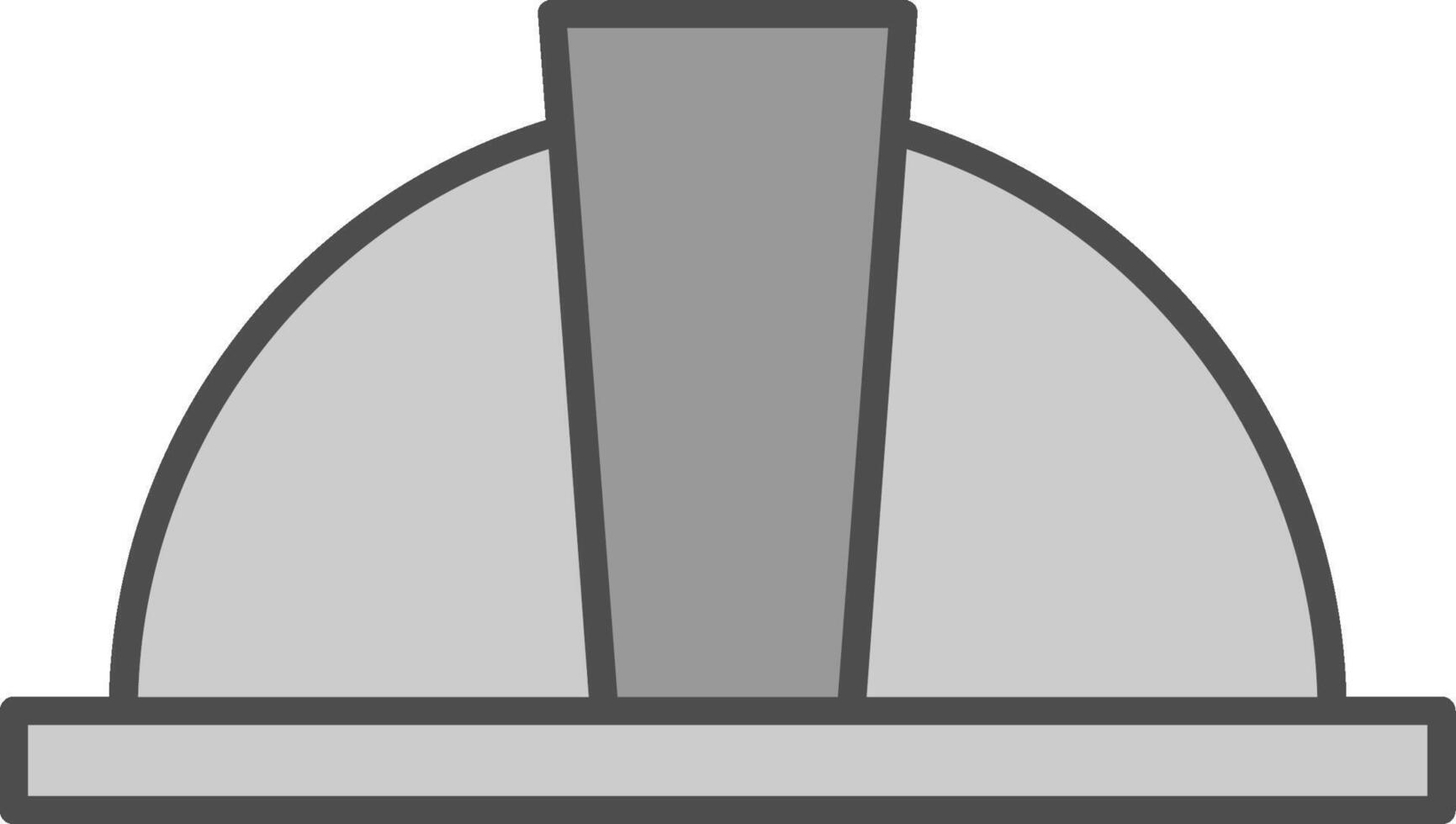 Hard Hat Fillay Icon vector