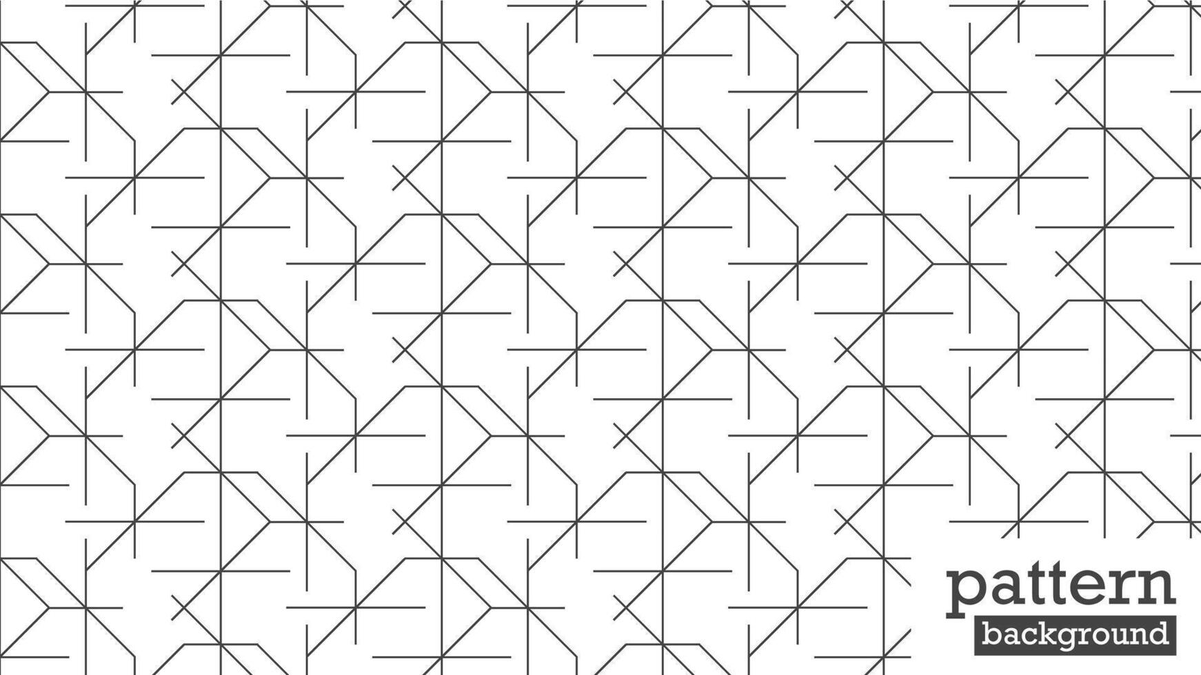 This is a geometric, abstract line seamless pattern in black on a white background. illustration. monochrome and modern style. vector