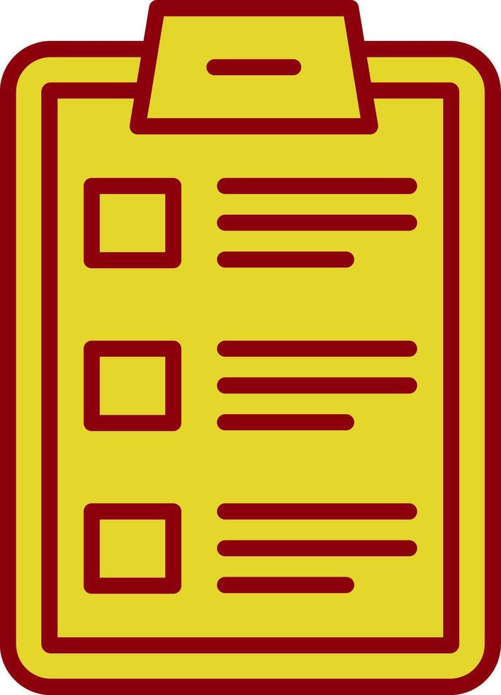 Checklist Line Circle Icon vector