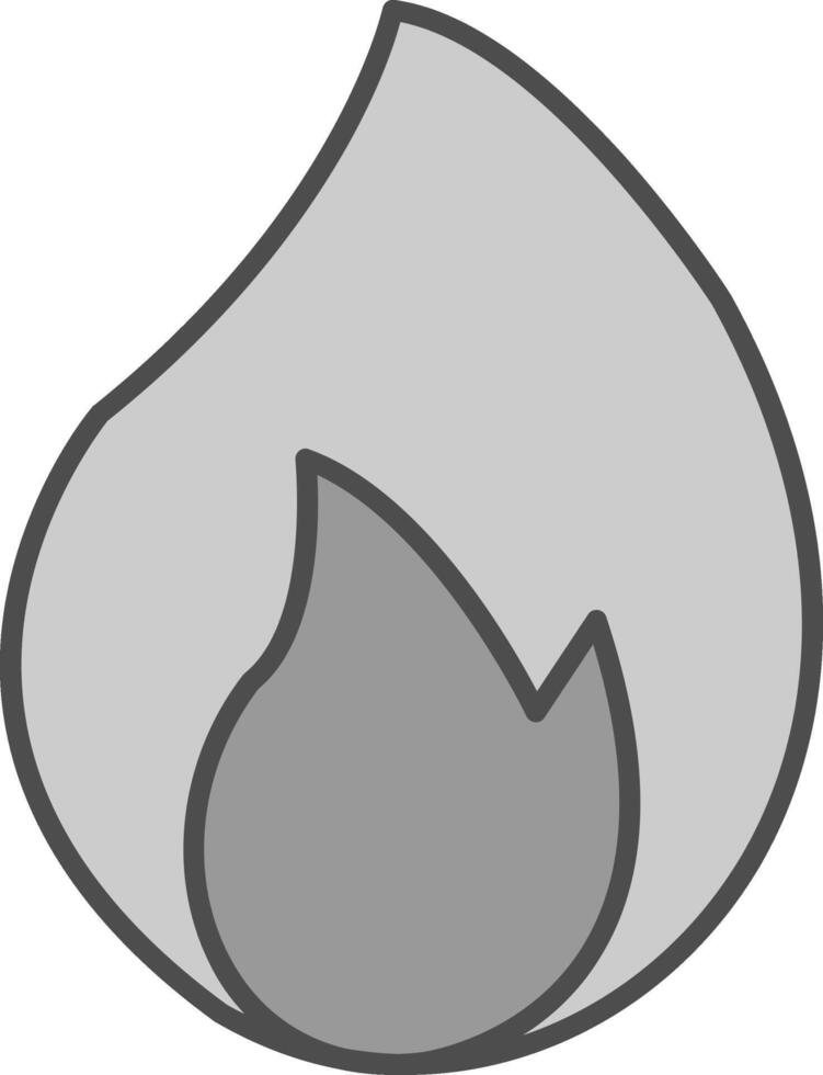 Burn Fillay Icon vector