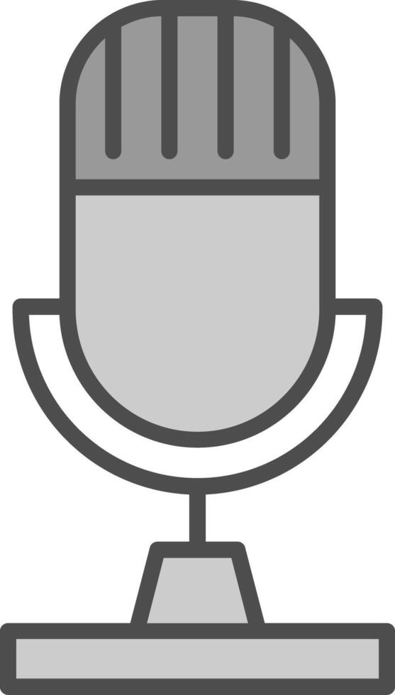 Microphone Fillay Icon vector