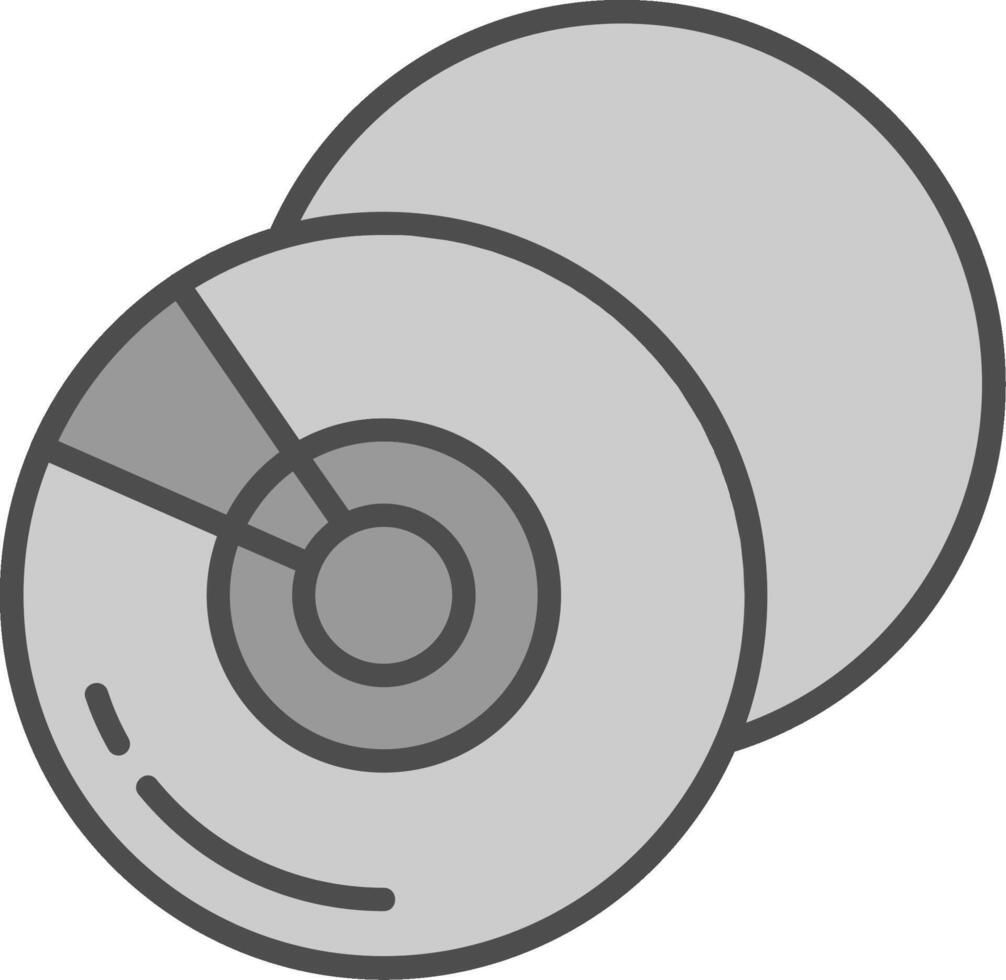 Compact Disk Fillay Icon vector