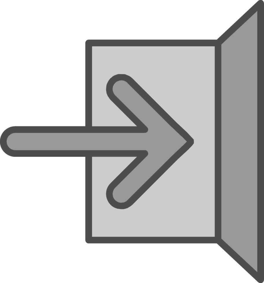 Sign In Fillay Icon vector