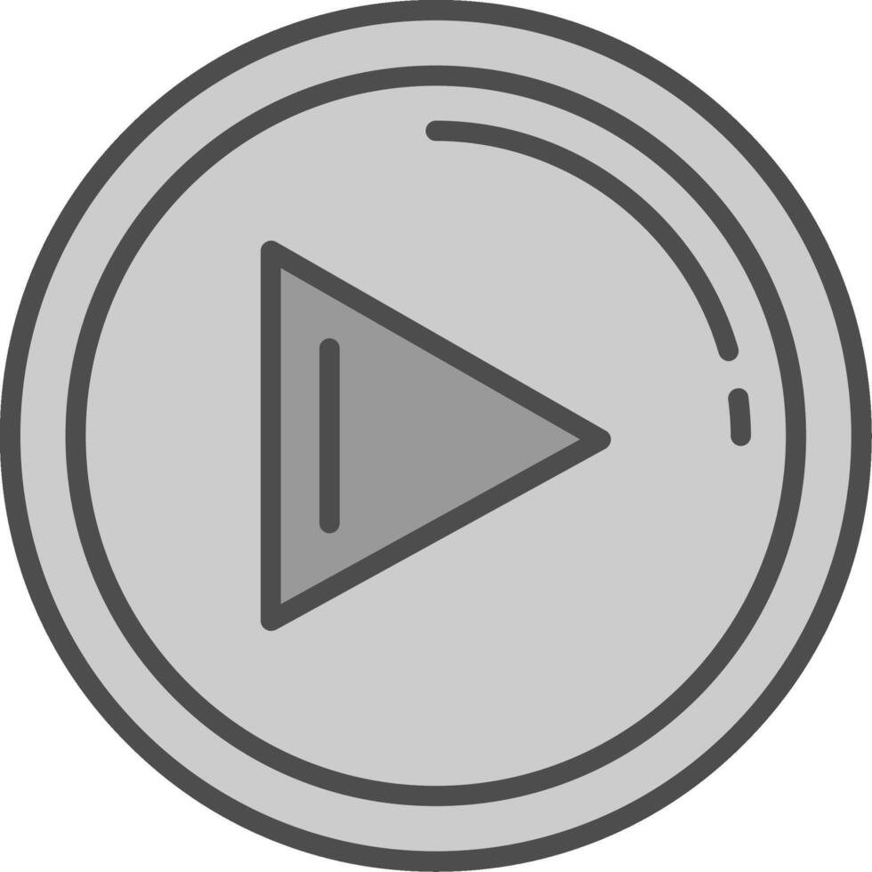 Play Fillay Icon vector