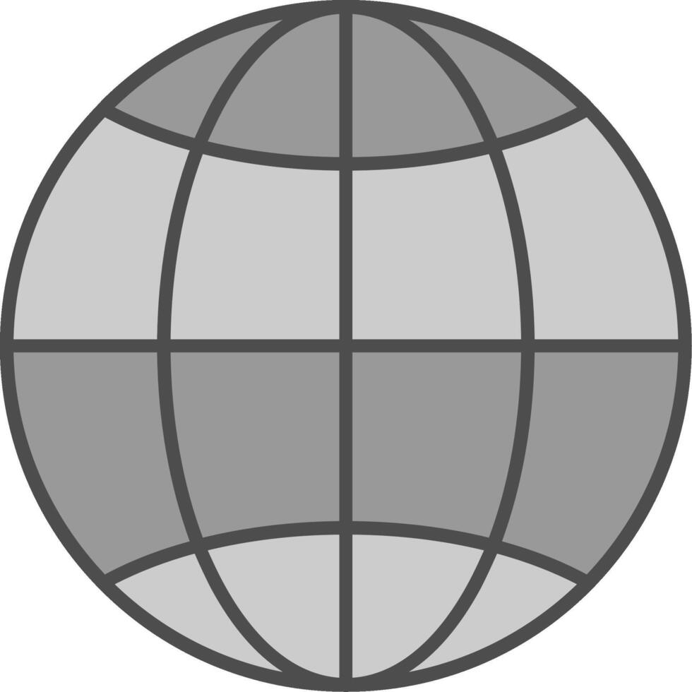 Worldwide Fillay Icon vector