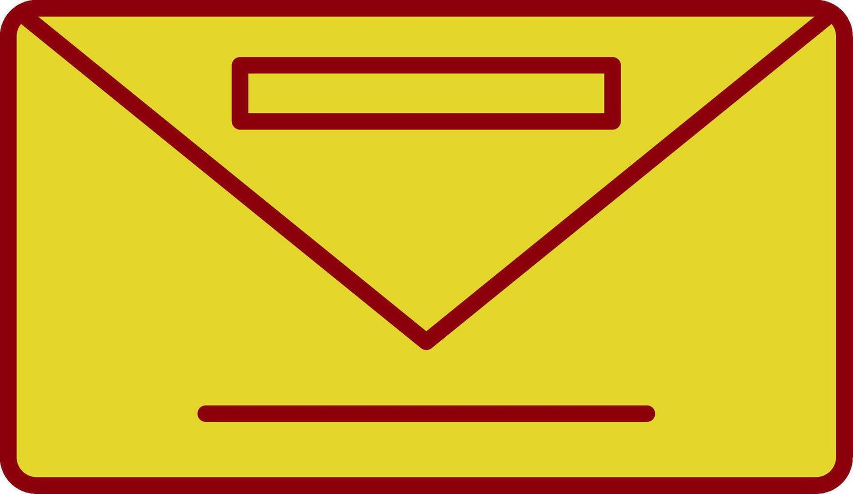 Envelope Line Two Color Icon vector