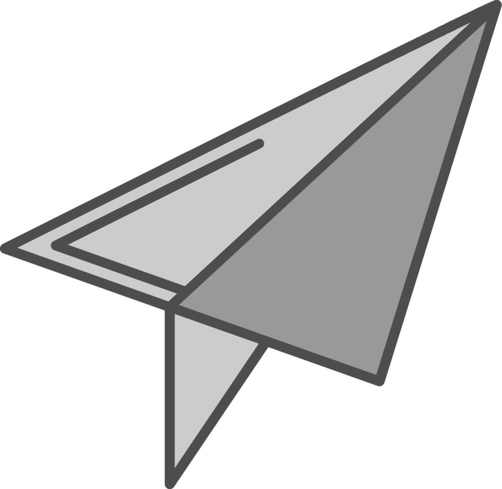 Paper Plane Fillay Icon vector