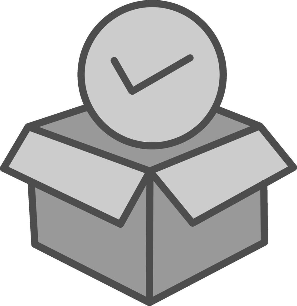 Package Fillay Icon vector