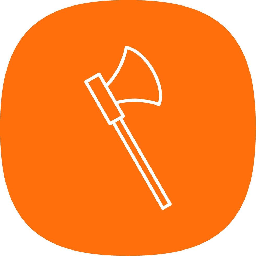 Axe Line Curve Icon vector