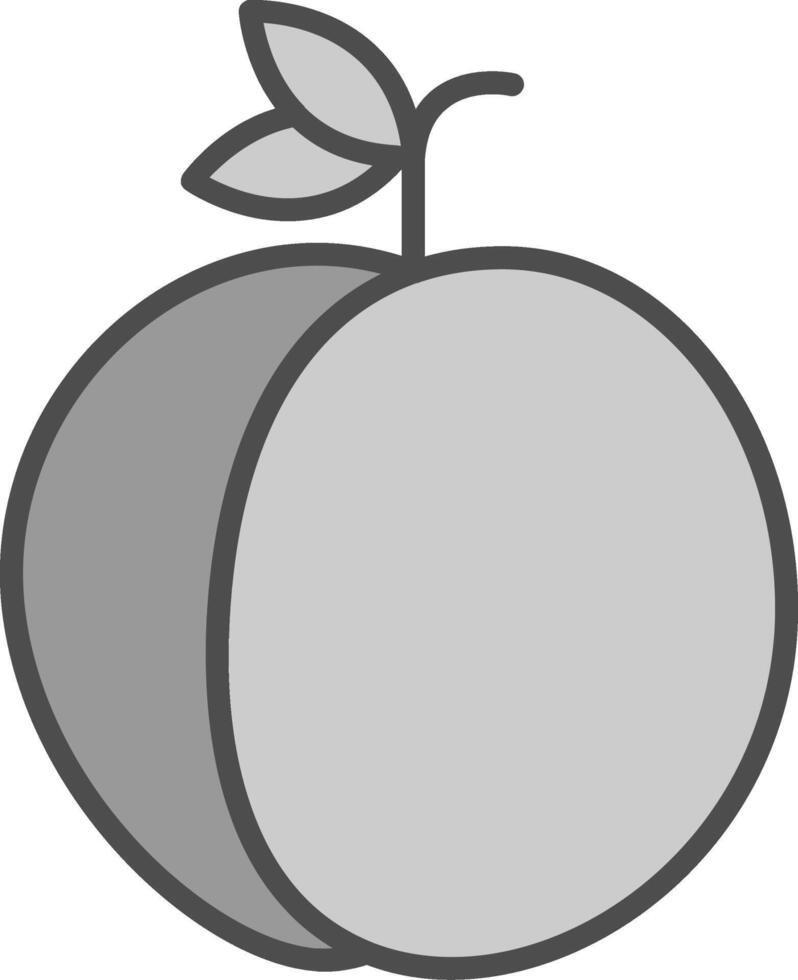 Peach Fillay Icon vector