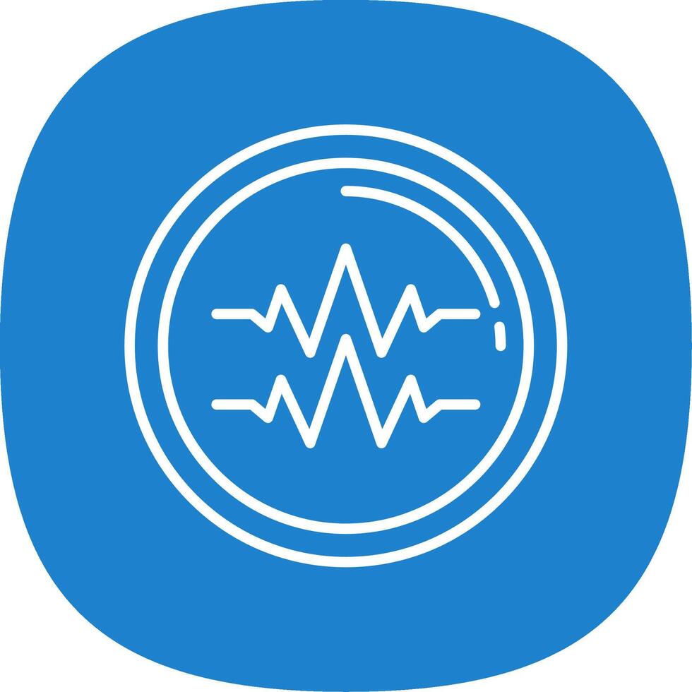 Sound Beats Line Curve Icon vector