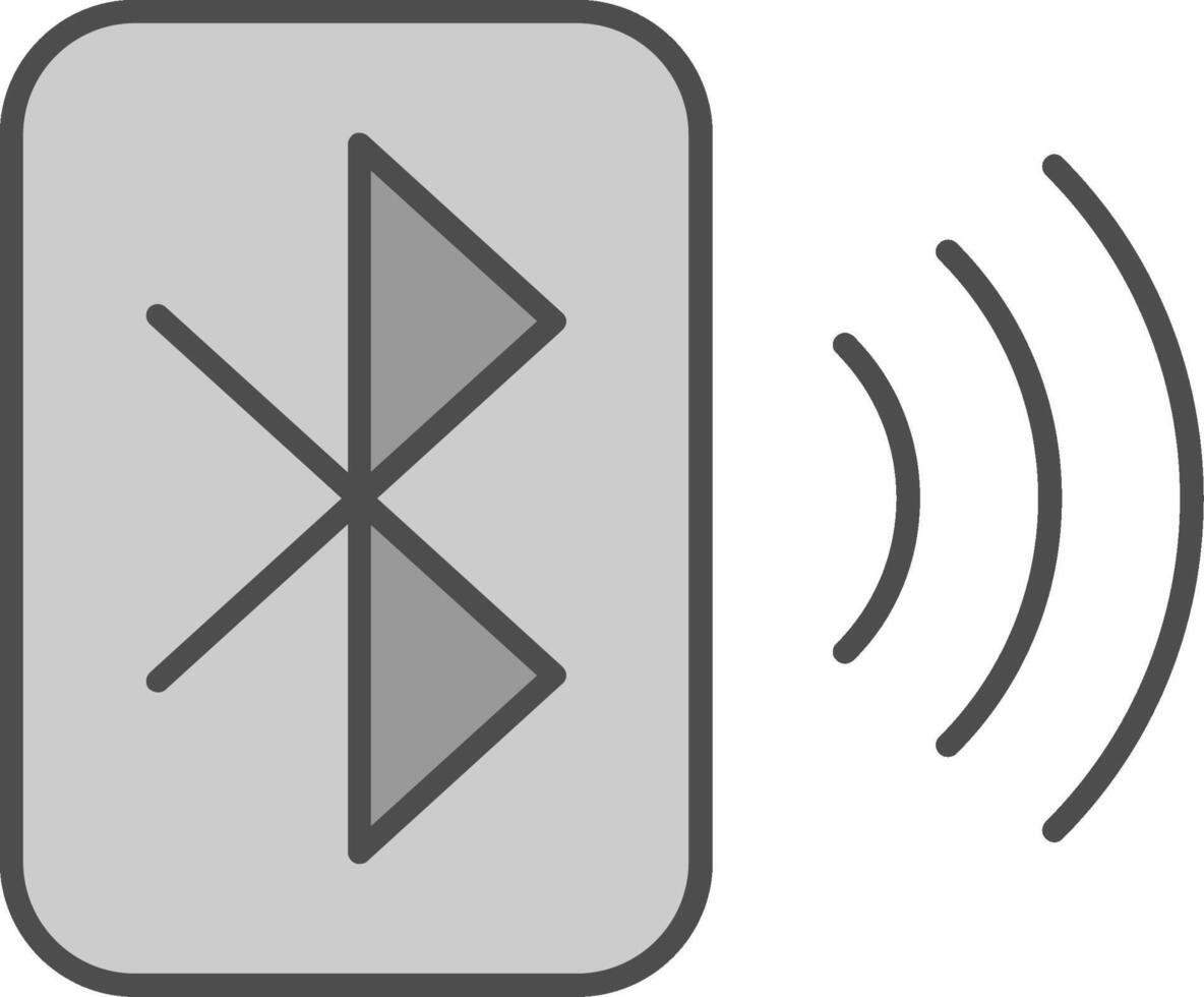 Bluetooth Fillay Icon vector