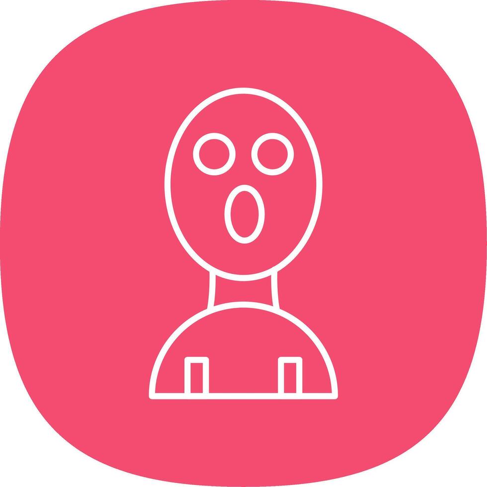 Balaclava Line Curve Icon vector