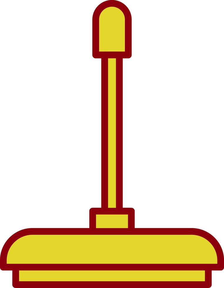 Floor Wiper Line Two Color Icon vector