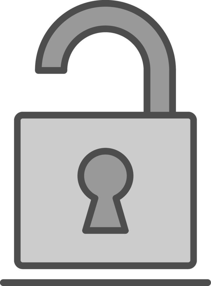 Open Fillay Icon vector
