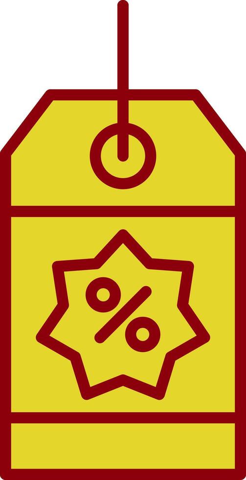 Coupon Line Two Color Icon vector