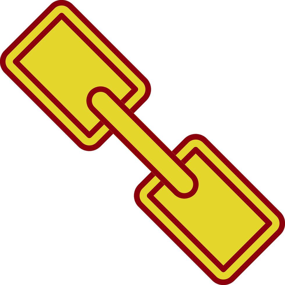 Link Line Two Color Icon vector