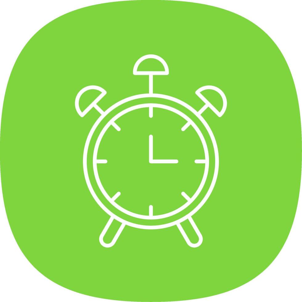 Clock Line Curve Icon vector