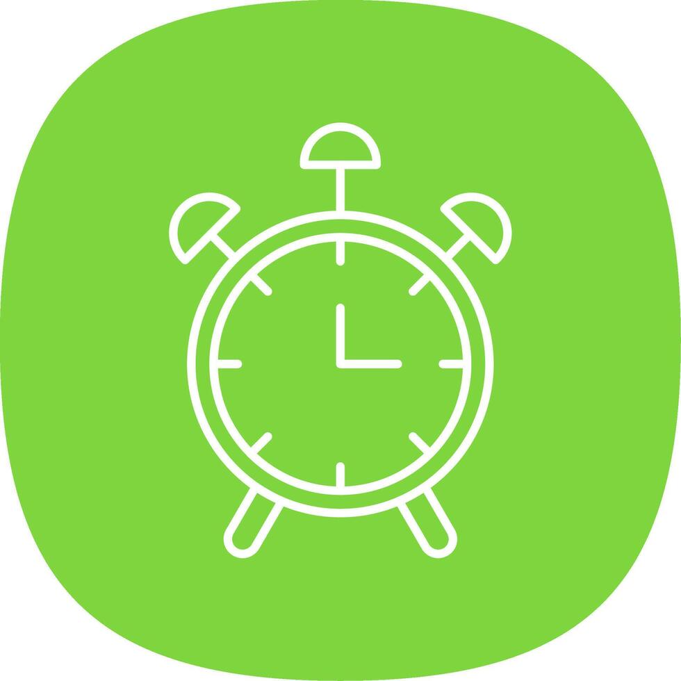 Clock Line Curve Icon vector