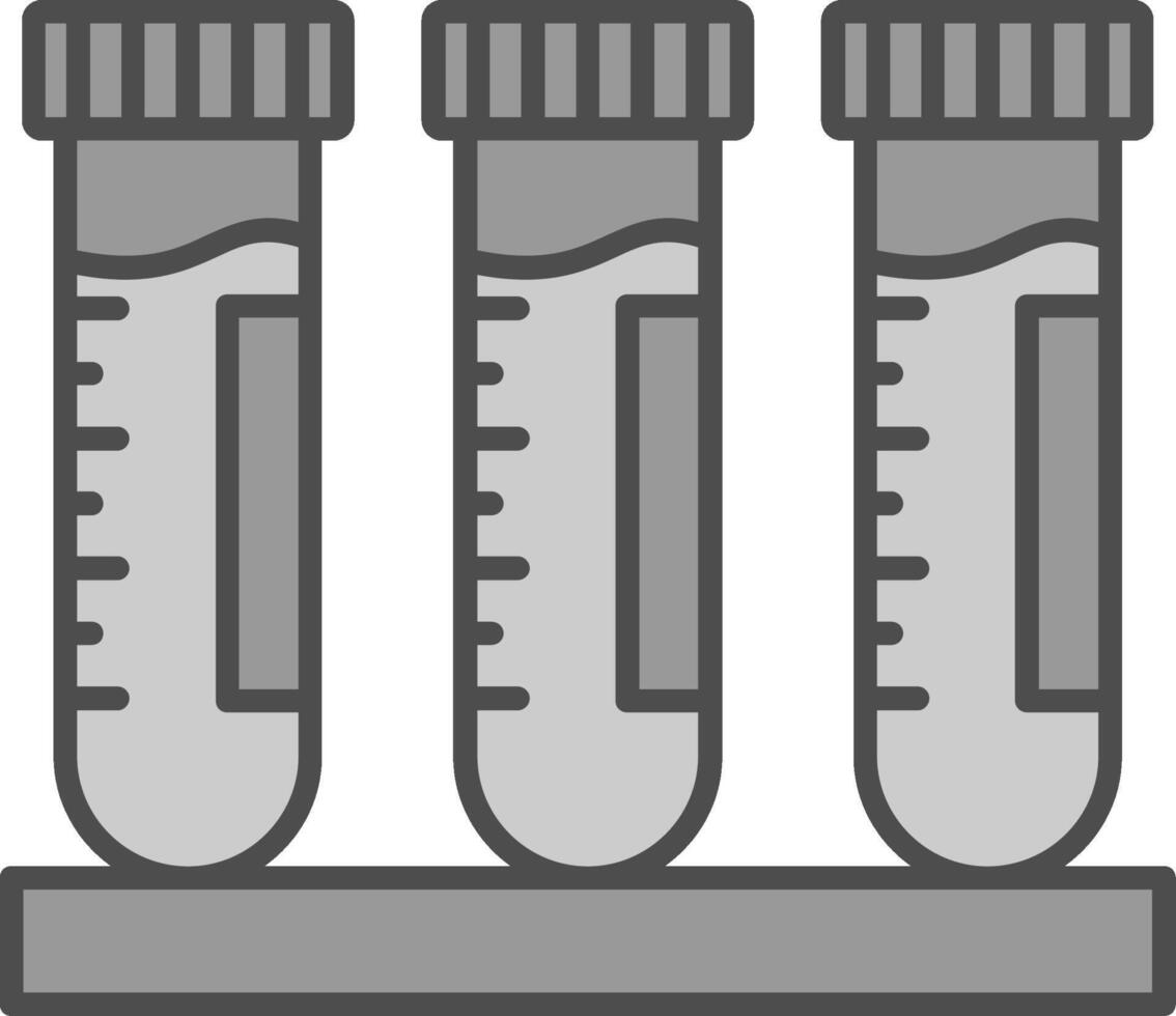 Test Tube Fillay Icon vector