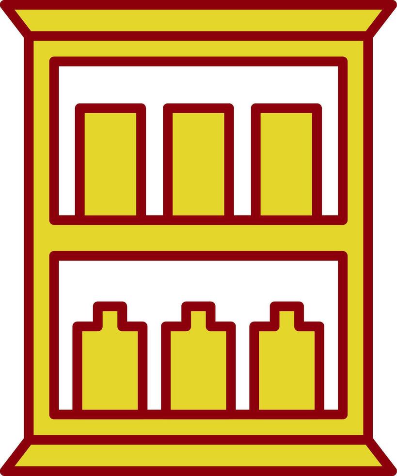 Medicine Cabinet Line Two Color Icon vector