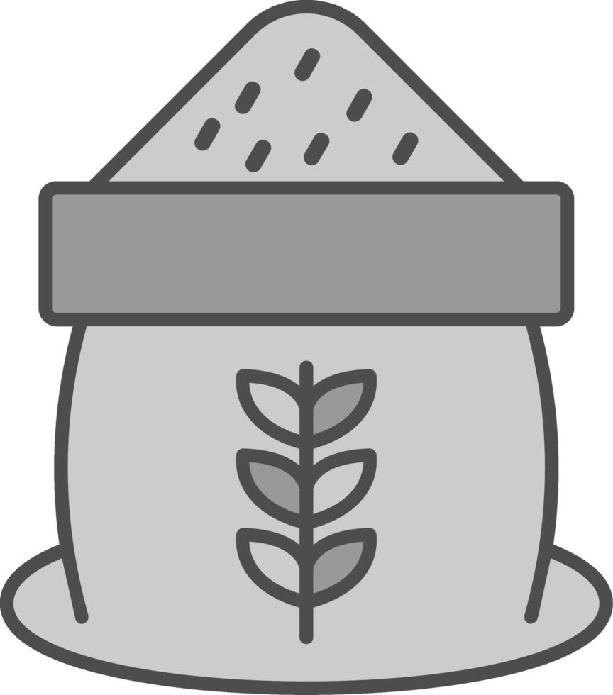 grano relleno icono vector