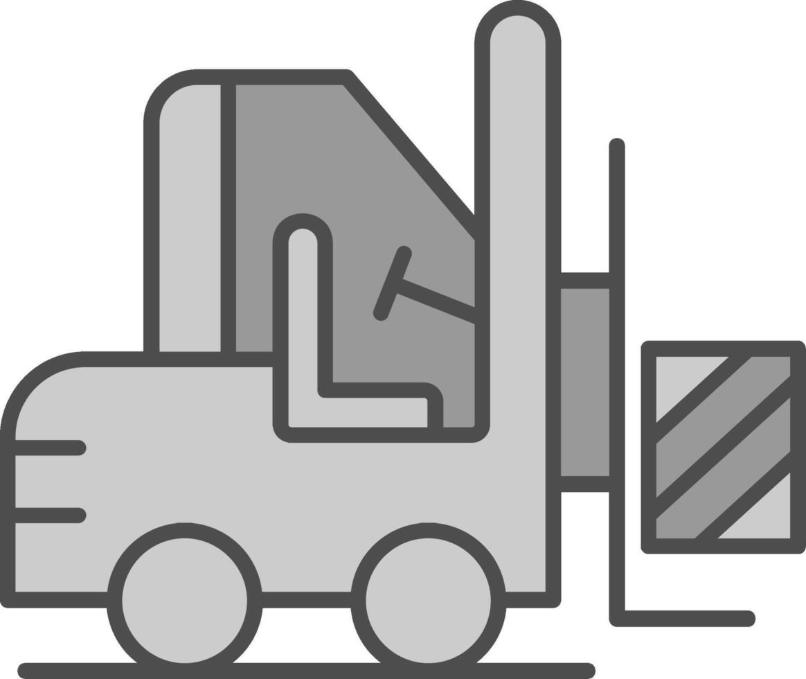 Forklift Fillay Icon vector