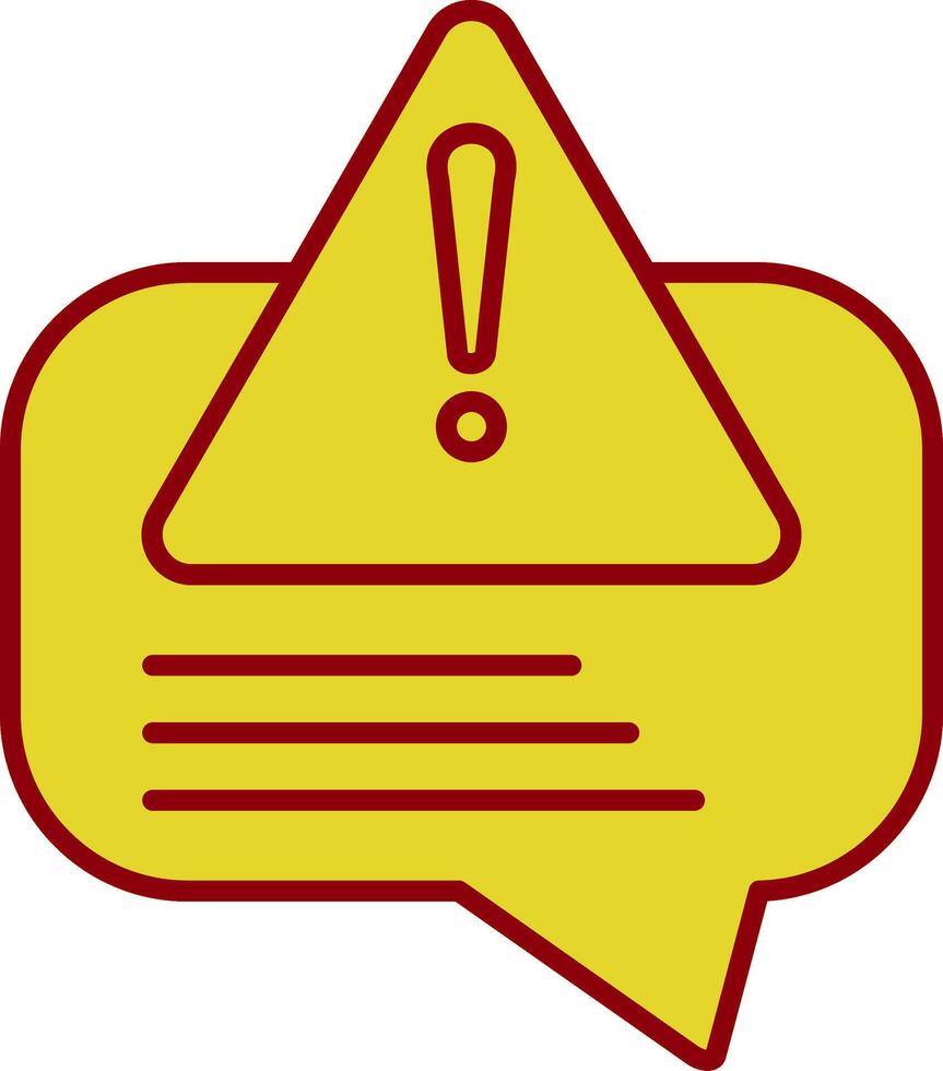 Error Message Line Two Color Icon vector
