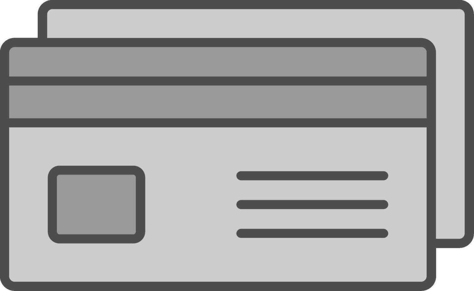 Debit Card Fillay Icon vector
