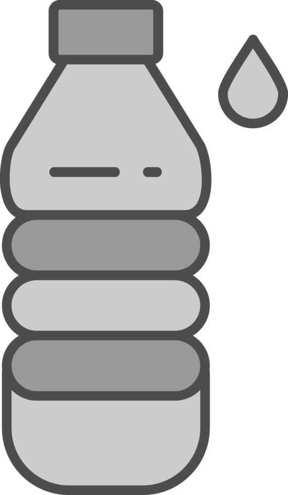 Water Bottle Fillay Icon vector