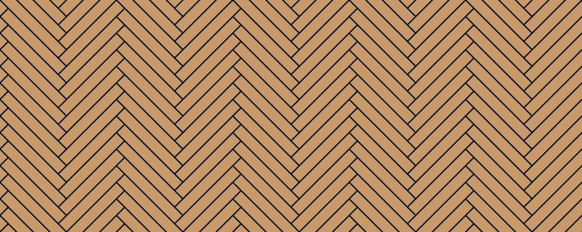 brown herringbone parquet seamless pattern vector