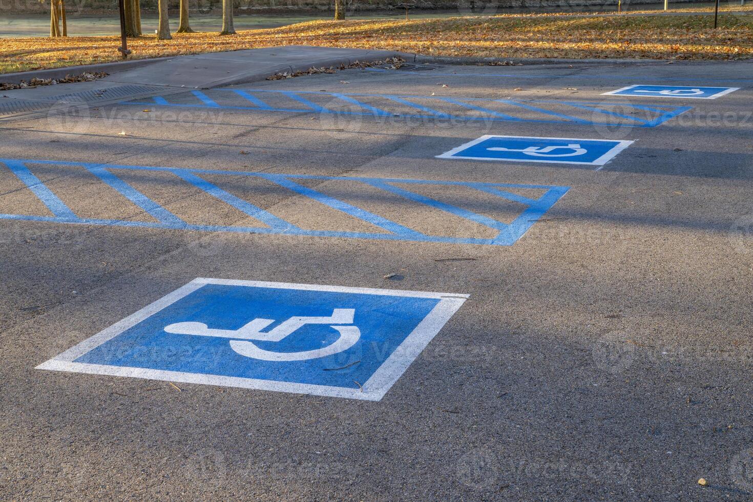 handicapped parking signs in Colbert Ferry Park, Natchez Trace Parkway, Alabama photo