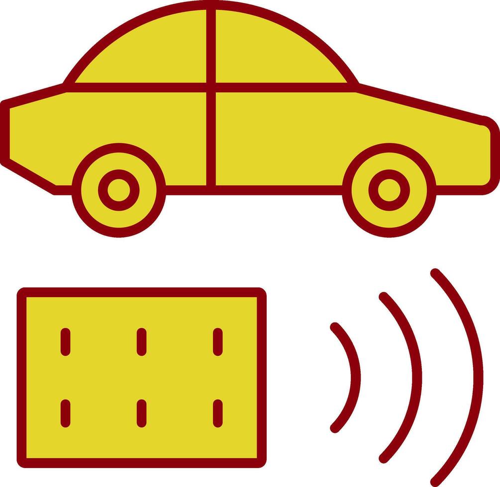 Remote Vehicle Line Two Color Icon vector